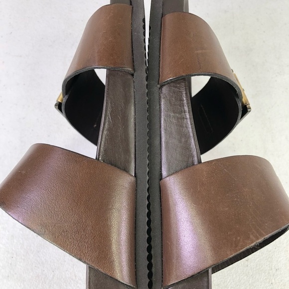 The Mens Store Bloomingdales Brown Devin Sandals Size 8M - Picture 5 of 9